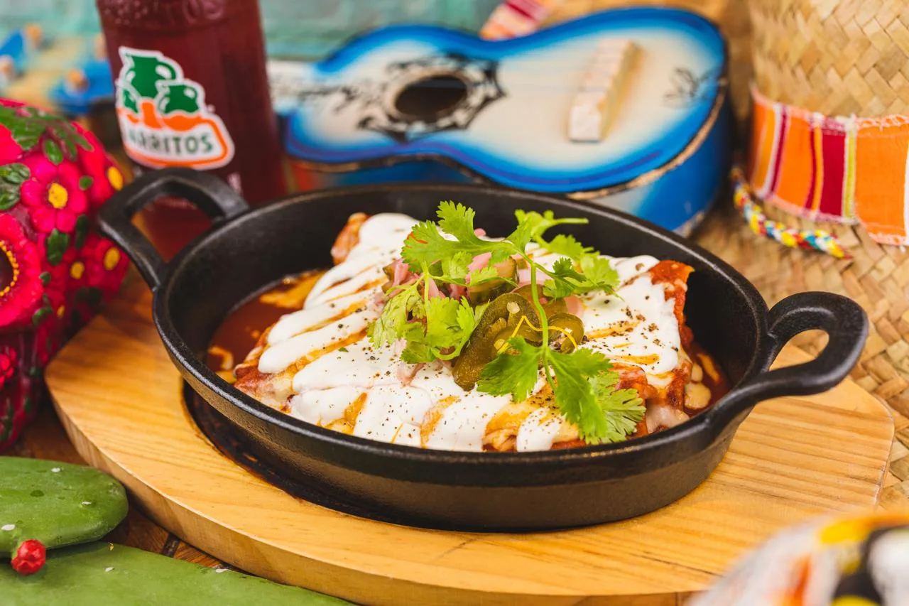 Enchiladas at El Chapo's Tacos